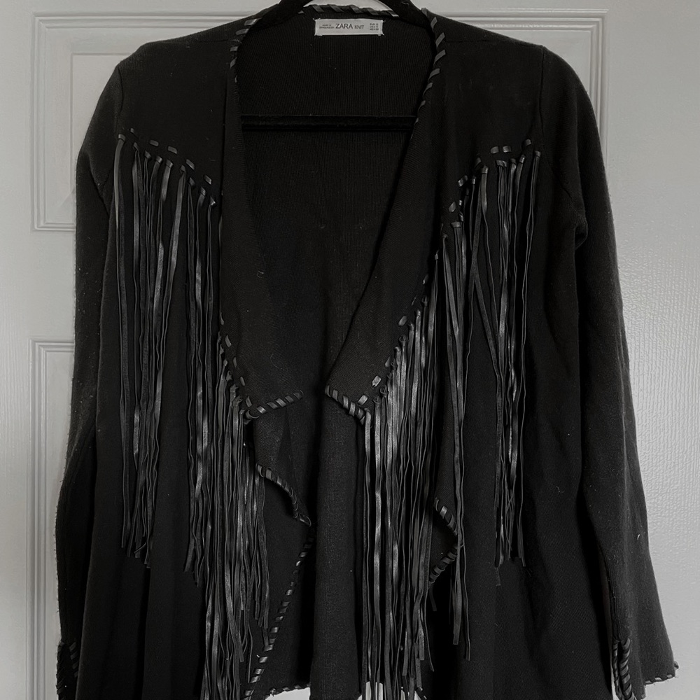 Zara cardigan with fringe